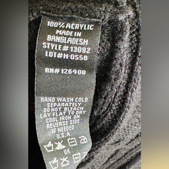 NWT Black Long Stylish Cardigan Great for Dresses Plus Size 2X - Picture 7 of 10